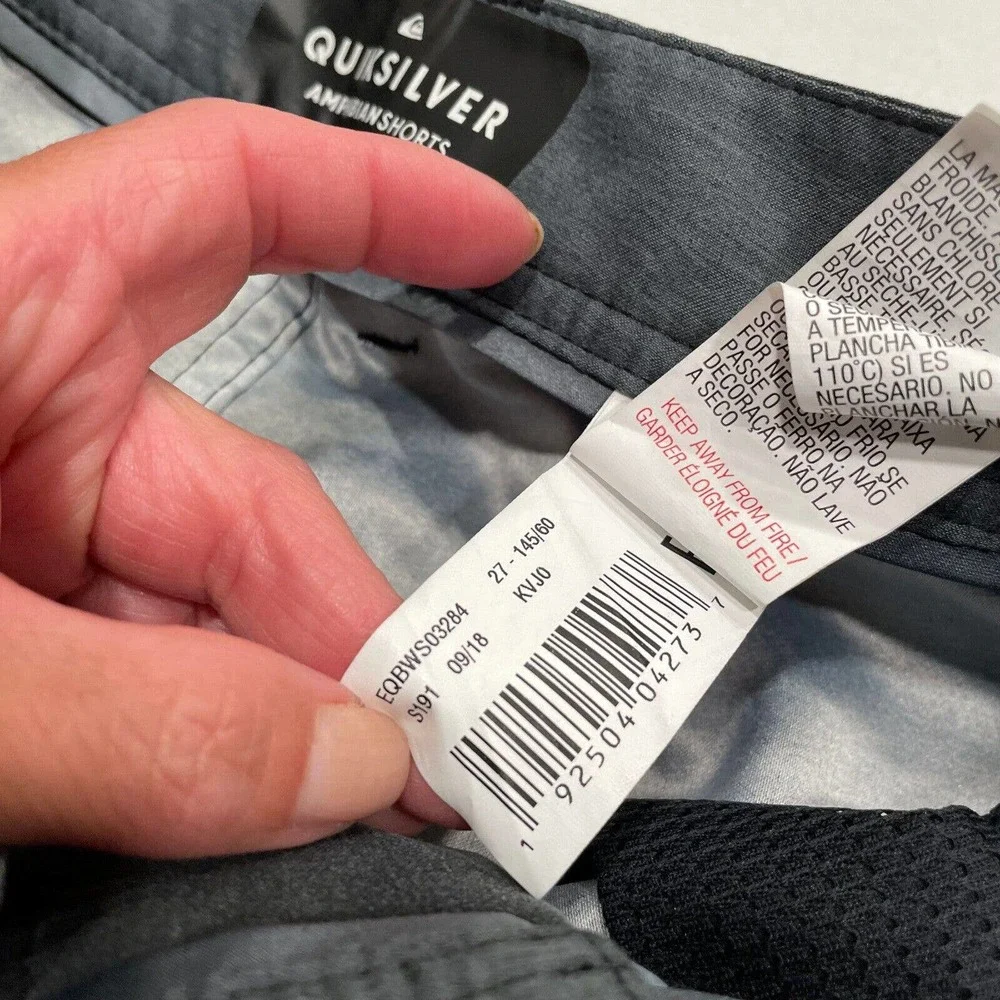 Quiksilver Size 27 Mens Rogue Amphibian Hybrid Shorts DryFlight‎ Water Repellent